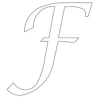 calligraphy font capital f